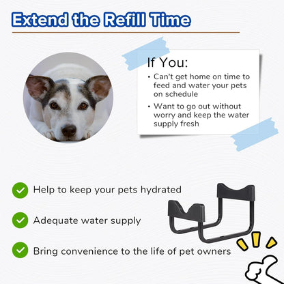 PEDAY Automatic Dog Waterer for Large Dogs | Human Grade 18/8 Stainless Steel, Water Bottle Not Included3