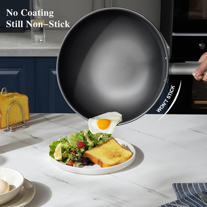 13 in Titanium Wok with Lid – Nonstick Wok & Stir-Fry Pan, All Stovetops & Induction Safe, Oven & Dishwasher Safe, Non-Toxic, No Coating – Durable Titanium Cookware, Frying Pan & Pot5