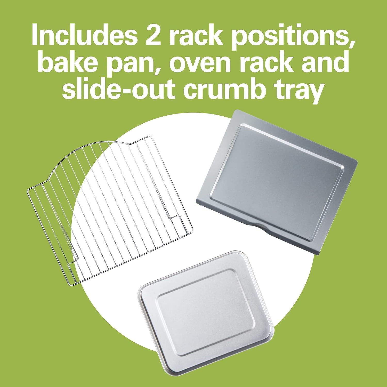 easy-reach-6-slice-countertop-toaster-oven-roll-top-door-for-easy-access-bake-broil-toast-functions-150-to-450ºf-adjustable-temp-auto-shutoff-silver
