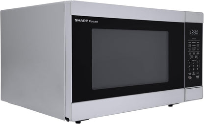 SMC1662KS 1.6 Cu. Ft. 1100W Stainless Steel Countertop Microwave Oven | 1100 Watt, Removable 13.6" Carousel Turntable10