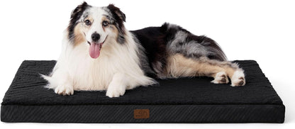 Bedsure Washable Dog Beds Large Sized Dog with Comfy Sherpa, 36X27In Grey | Orthopedic Egg Crate Foam,Comfort Support Flat Rectangle Pet Mat,Non-Slip Bottom,Removable Cover,For Large Breed up to 55 Lbs13