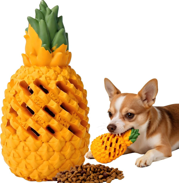 Indestructible Pineapple Dog Toy - Gaint Aggressive Chewers Training | Heavy Chew, Treat Dispenser, Power Chewer, Durable Puzzle, Tough Interactive, Easy Clean9
