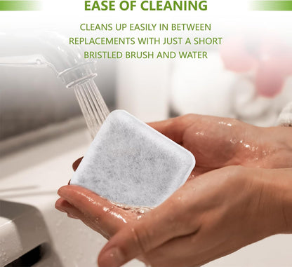 Pet Water Fountain Charcoal Replacement Filters, Pack of 6 | Compatible with Petmate Replendish Mason Gravity Waterer, Cat Fountain Dog Water Bowl Dispenser Carbon Filters Replacement7