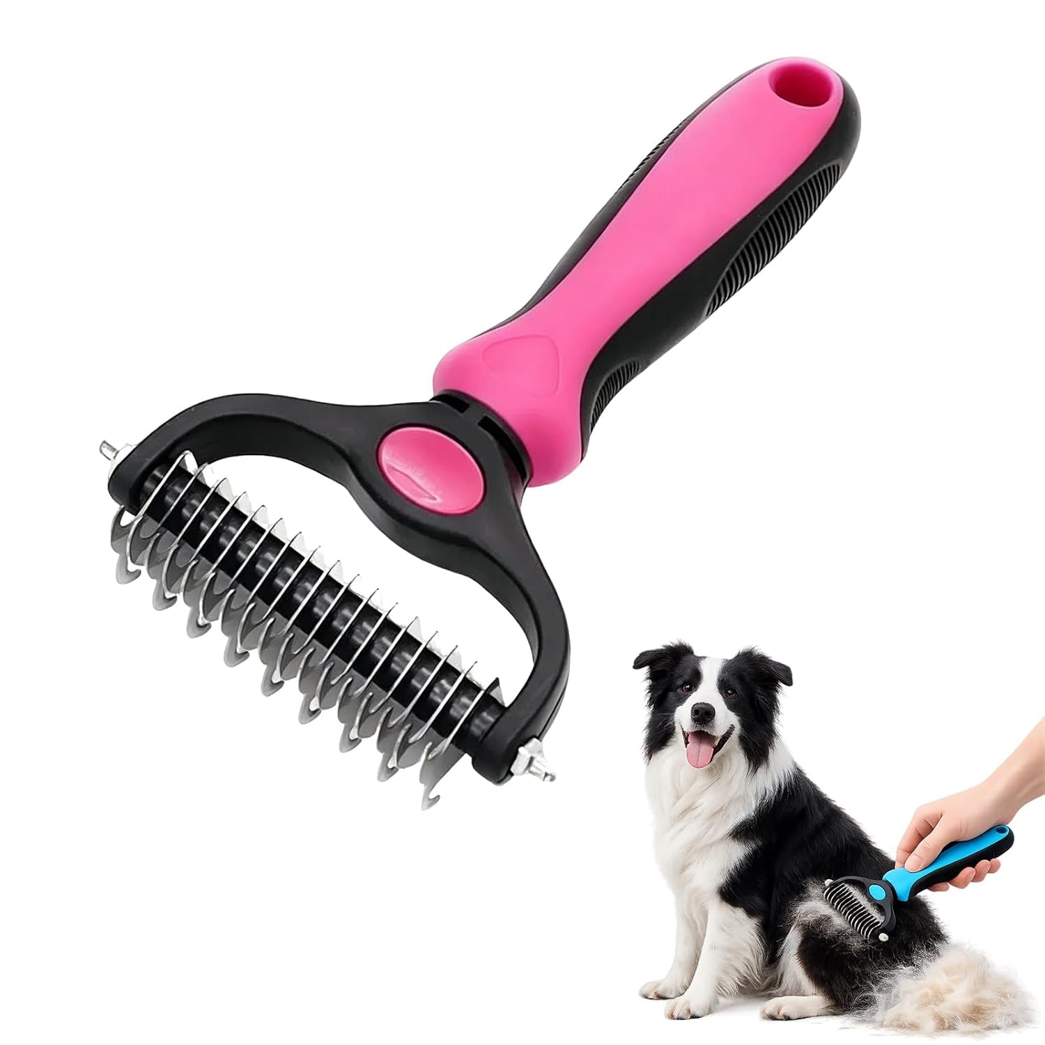 dog-grooming-tool-professional-deshedding-tool-dogs-cats-gentle-efficient-fur-pet-grooming-brush-dog-cat-grooming-tool-blue-large