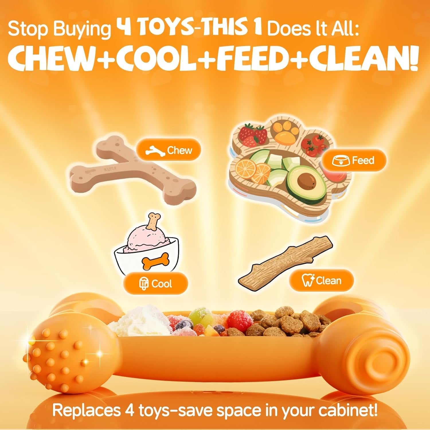2-pack-freeze-toys-for-dogs-slow-feeder-lick-bone-indestructible-chew-toy-for-aggressive-chewers-puppy-teething-relief-fillable-enrichment-treat-toy-suitable-for-small-medium-breednylon