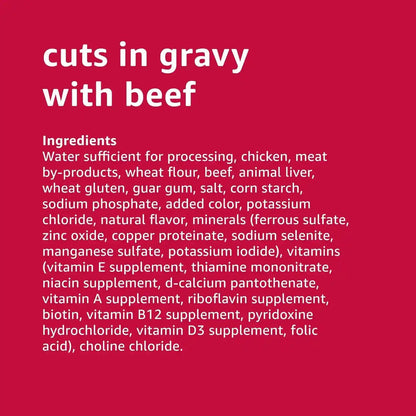 Amazon Basics Wet Dog Food Variety Pack, Country Stew Flavor and Cuts in Gravy with Beef, Made with Natural Ingredients, 13.2Oz Cans (Pack of 12)4