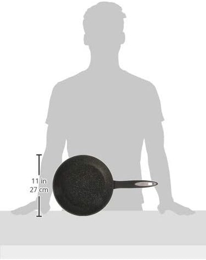 Cookware 9.5" Nonstick Fry Pan - Oven, Dishwasher, Induction and Metal Utensil Safe Cooking - Heavy Duty Forged Aluminum with Sturdy Riveted Handle3