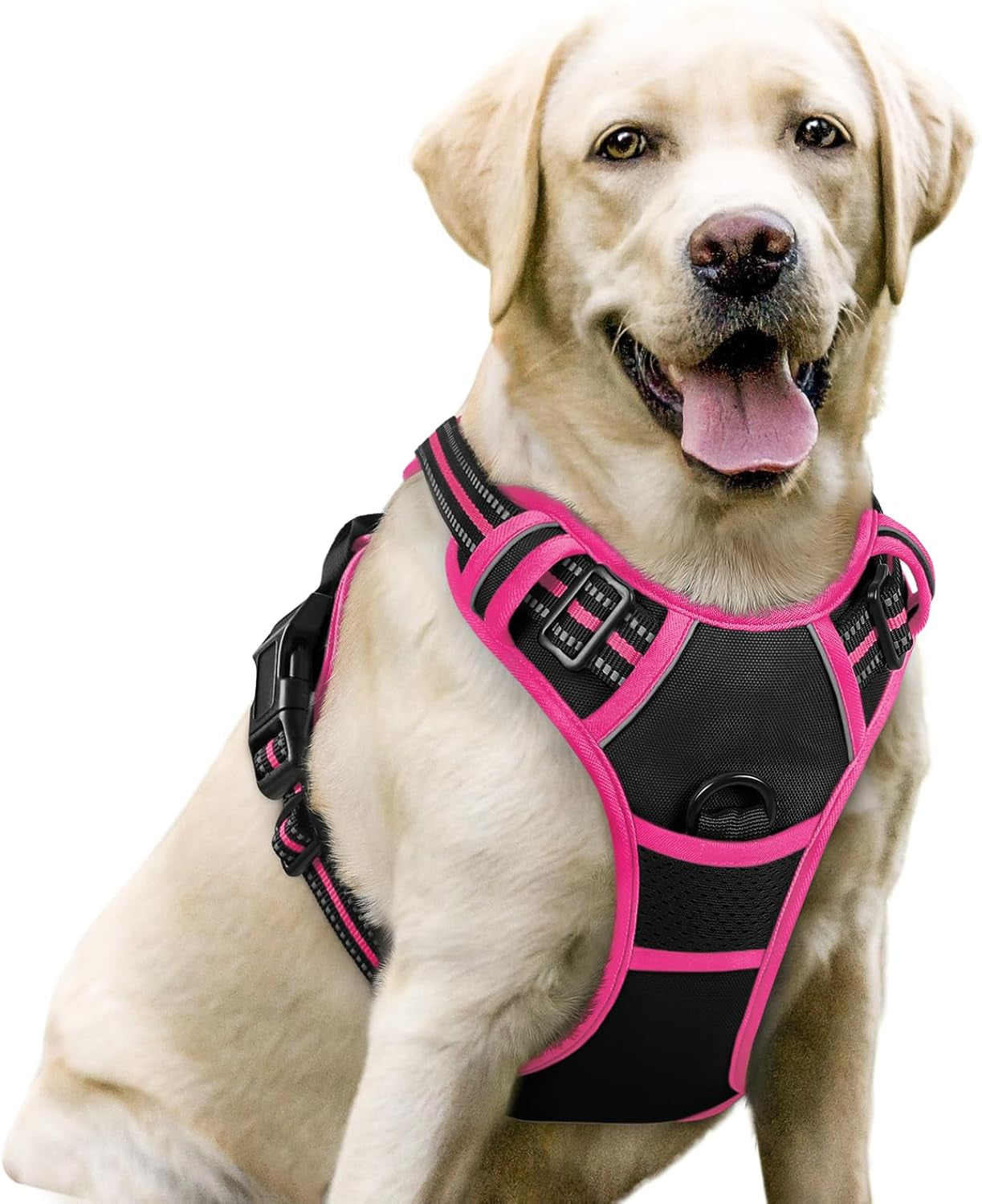 rabbitgoo-dog-harness-no-pull-for-large-dogs-with-2-leash-clips-pet-vest-no-choke-with-handle-adjustable-soft-padded-reflective-easy-control-for-walking-black-large