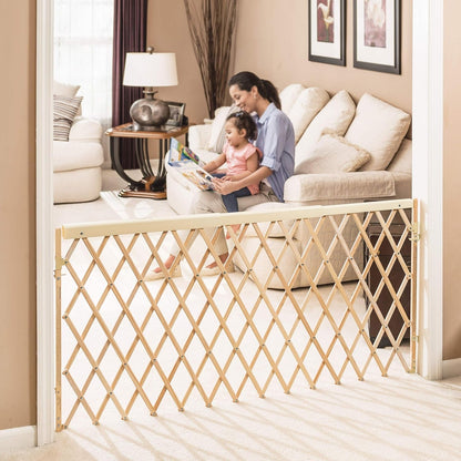 Evenflo Expansion Walk-Thru Room Divider Baby Gate (Natural Wood)3