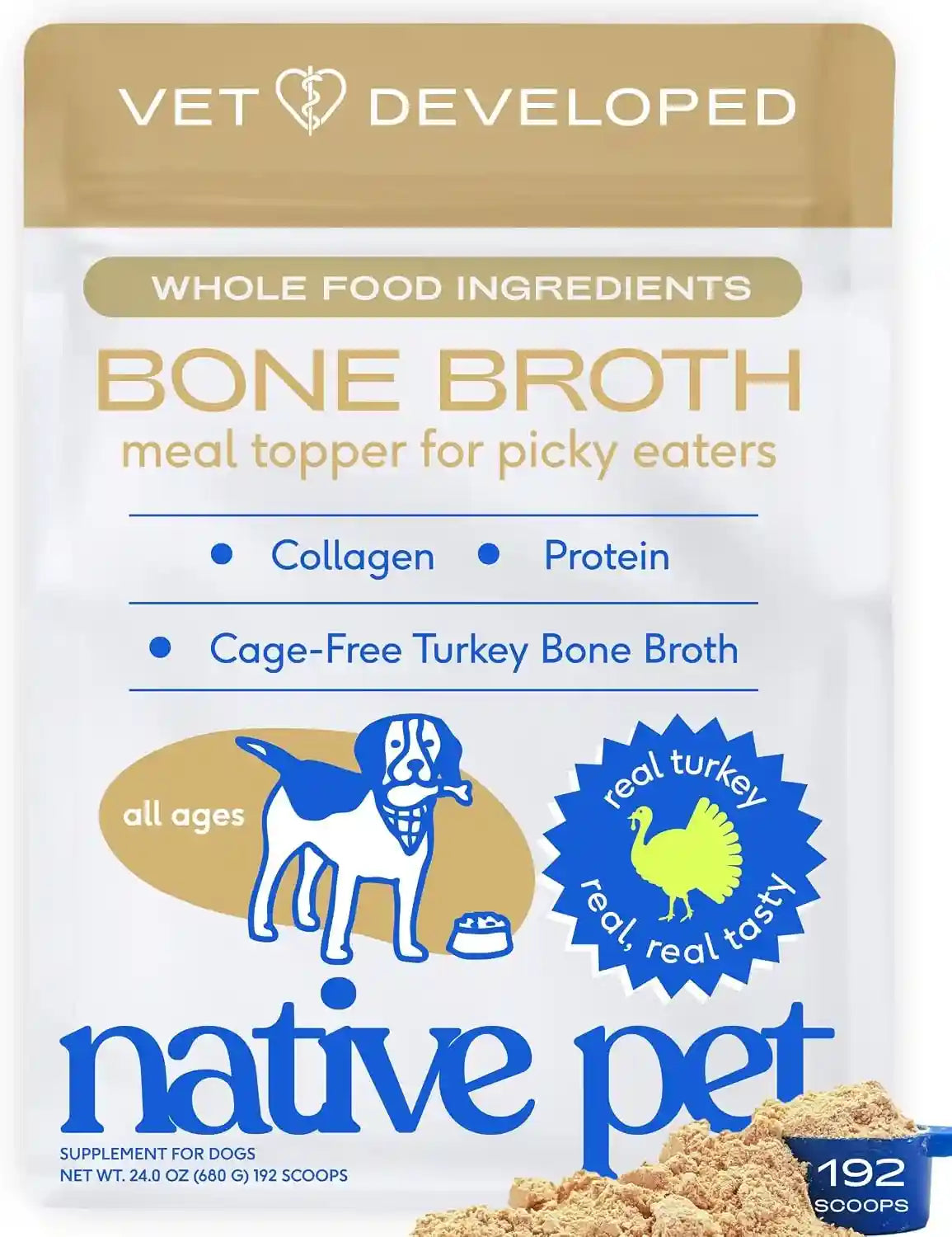 native-pet-bone-broth-for-dogs-made-with-real-beef-bone-broth-dog-food-toppers-for-picky-eaters-provides-extra-hydration-nutrition-for-joint-strength-immunity-heart-health-48-scoops