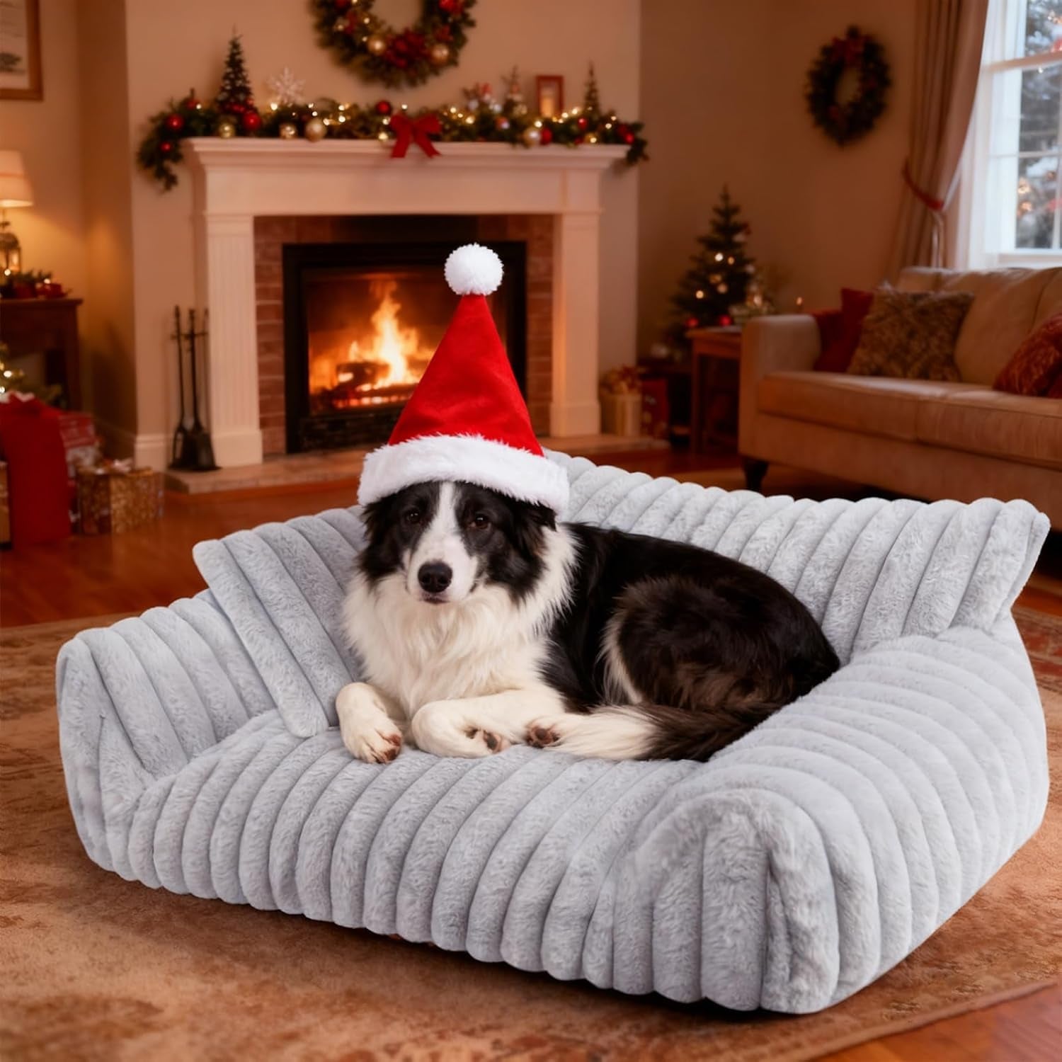cute-cat-couch-bed-for-indoor-cats-dog-beds-for-small-dogs-couch-s-grey-dog-couch-bed-with-removable-washable-cover-cute-fluffy-pet-sofa-cat-couch-bed-washable-dog-bed-medium-large-size-dog