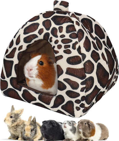 Mygeromon Guinea Pig Bed Rabbit Hideout Cuddle Cup (Strawberry Style) | Washable, Winter, Small Animals Sleeping House, for Ferret, Chinchilla, Bunny8