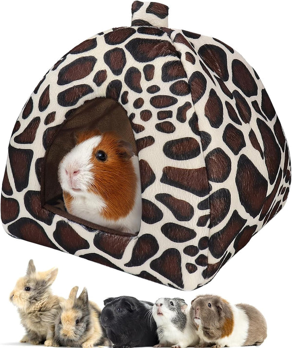 Mygeromon Guinea Pig Bed Rabbit Hideout Cuddle Cup (Strawberry Style) | Washable, Winter, Small Animals Sleeping House, for Ferret, Chinchilla, Bunny8