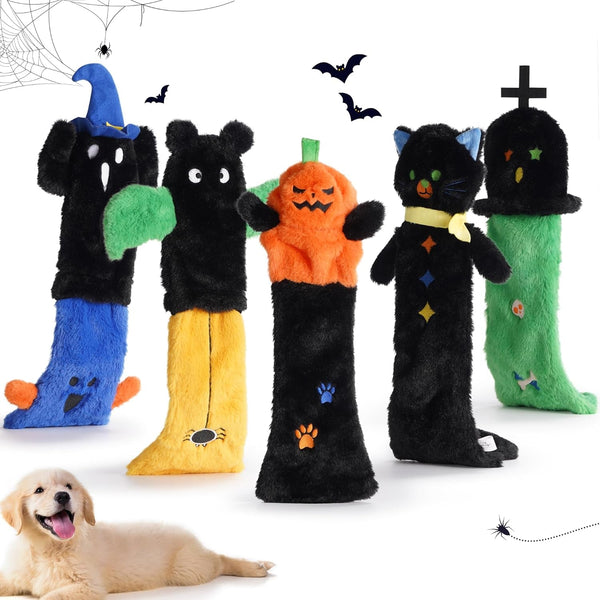 Nocciola Dog Squeaky Toys, 5 PCS Crinkle Plush Dog Toys, No Stuffing Dog Toys for Small Medium Large Dogs, Stuffless Puppy Toys for Boredom7