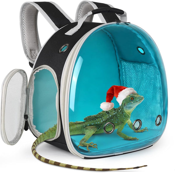 Bearded Dragon Travel Carrier,Lizards Carrier, Small Animal Travel Carrier for Sugar Glider Hedgehog Rat Parrot Bird Guinea Pig, Portable Guinea Pig Travel Bag for 214