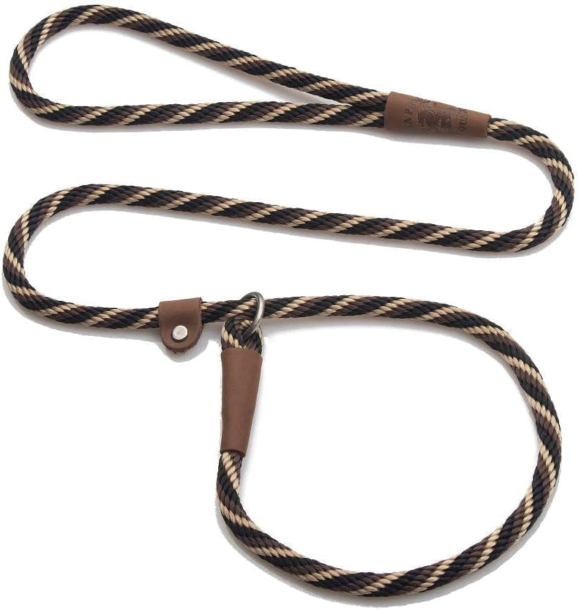 mendota-pet-slip-leash-dog-lead-and-collar-combo-made-in-the-usa-mocha-3-8-in-x-6-ft-for-small-medium-breeds