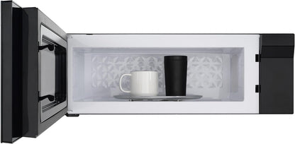 GE Profile 30" Over-The-Range Low Profile Microwave, 1.2 Cu. Ft., 1000 Watts, 400 CFM Hood Vent, LED Lighting, Auto Defrost, Installer-Friendly, Black, UVM9125DYBB3