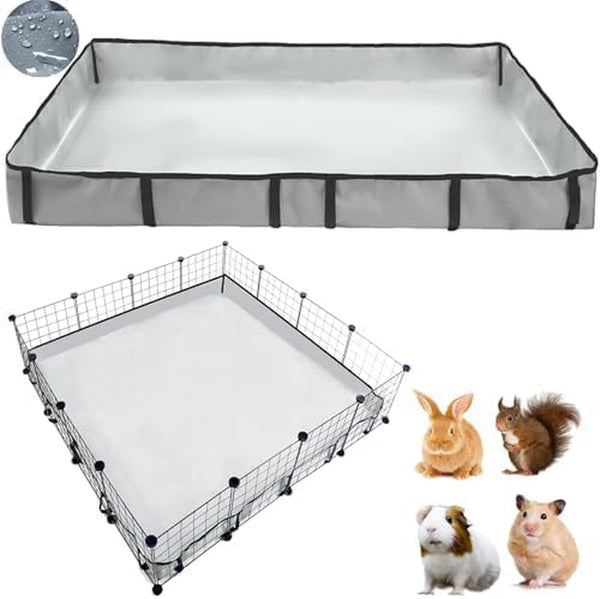 DZWLKJ Guinea Pig Cage Liner Tarp Bottom Waterproof and Washable.Available in 22 Sizes. Base Also for Rabbits, Bunny, Chinchesillas, Hedgehog, Ferrets and Other Small Animals(24X48 Inches)9