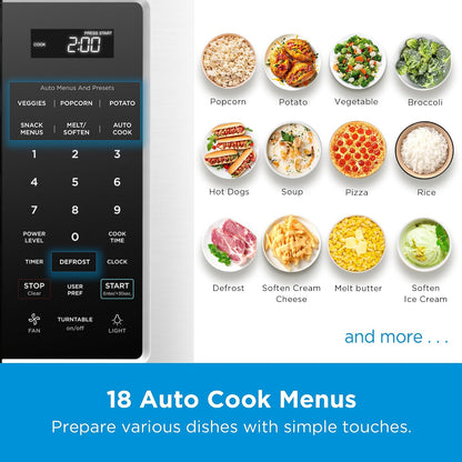 Midea over the Range Microwave Oven, 1.7 Cu.Ft, 1000W, Stainless Steel | Smart Touch Panel, 18 Auto Cook Menus, 300 CFM Ventilation, 10 Power Levels2