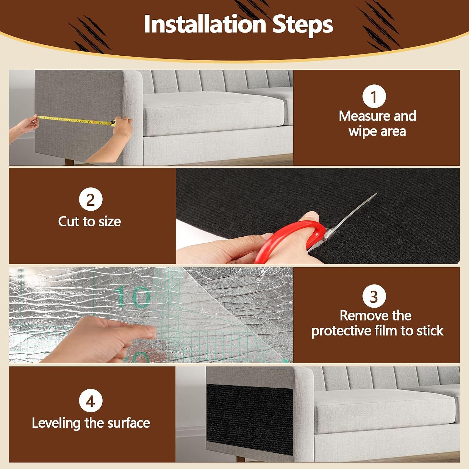 cat-scratch-furniture-protector-39-4x15-8-self-adhesive-cat-scratch-mat-pad-cut-to-fit-diy-replacement-carpet-for-tree-wall-bed-door-couch-protector-black