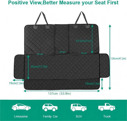 ANOSOSPECIAL Dog Car Seat Cover for Back Seat Cover,Non Stick Fur Rear Seat Protector for Pet,Nonslip Waterproof Durable Universal Fit Interior Backseat Covers for Auto Van SUV2