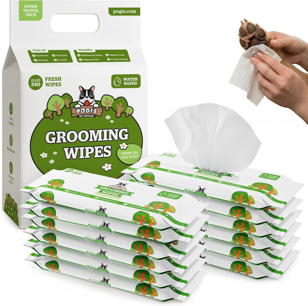 Pogi’S Dog Grooming Wipes – Hypoallergenic Pet Wipes for Paws, Body & Butt – Cleaning & Hydrating, Fragrance Free, 100 Count15