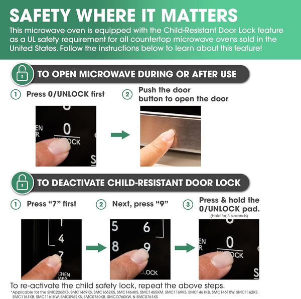 SMC1464KS 1.4 Cu. Ft. 1100W Stainless Steel Countertop Microwave Oven6