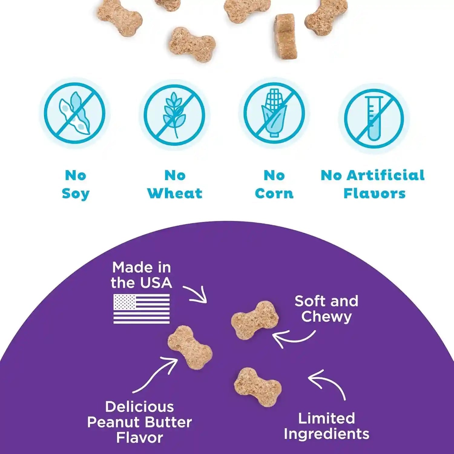 outward-hound-by-nina-ottosson-puzzle-bitez-usa-made-dog-treats-peanut-butter-flavor-bite-sized-training-reward-and-interactive-puzzle-toy-treats-7-5oz