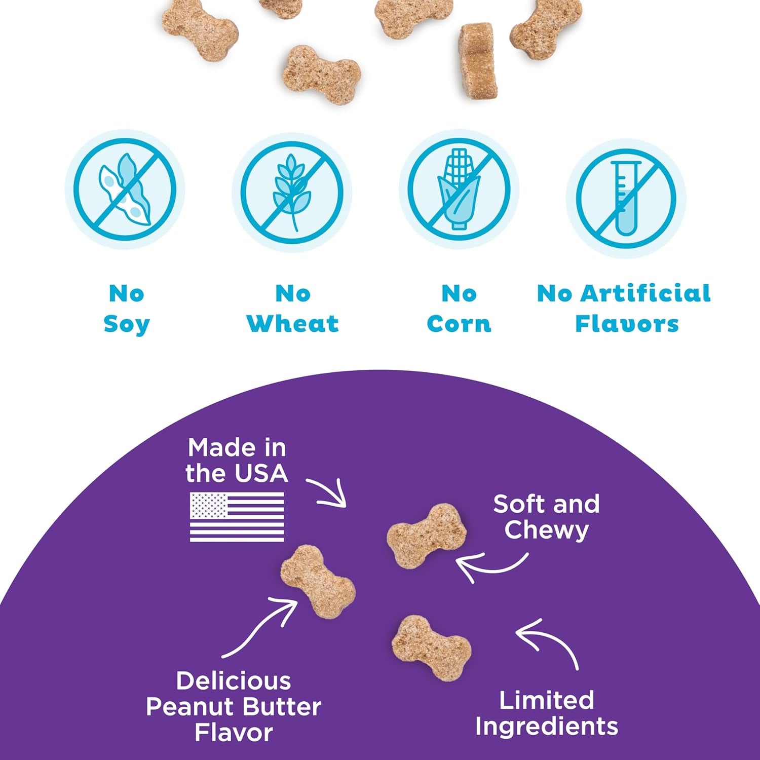 outward-hound-by-nina-ottosson-puzzle-bitez-usa-made-dog-treats-peanut-butter-flavor-bite-sized-training-reward-and-interactive-puzzle-toy-treats-7-5oz