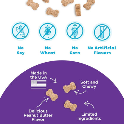 Outward Hound by Nina Ottosson Puzzle Bitez USA Made Dog Treats, Peanut Butter Flavor, Bite-Sized Training Reward and Interactive Puzzle Toy Treats, 7.5Oz3