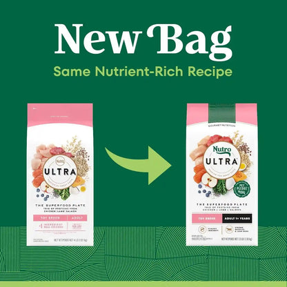 Nutro Ultra Toy Breed Adult Dry Dog Food, Chicken, Lamb & Salmon, 3.5 Lb | Protein Trio, Real Chicken #1 Ingredient, 14 Superfoods Blend, Non-Gmo, No Corn, Wheat or Soy, Radiant Coat Support3