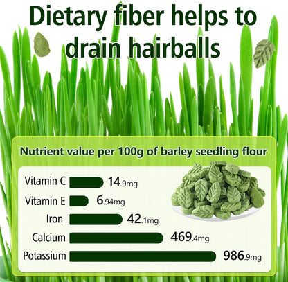 100G/3.52Oz Cat Grass Treats, Cat Grass Teething Stick for Hairball Remove and Teeth Cleaning, Edible Cats-Grass Stick Snack7