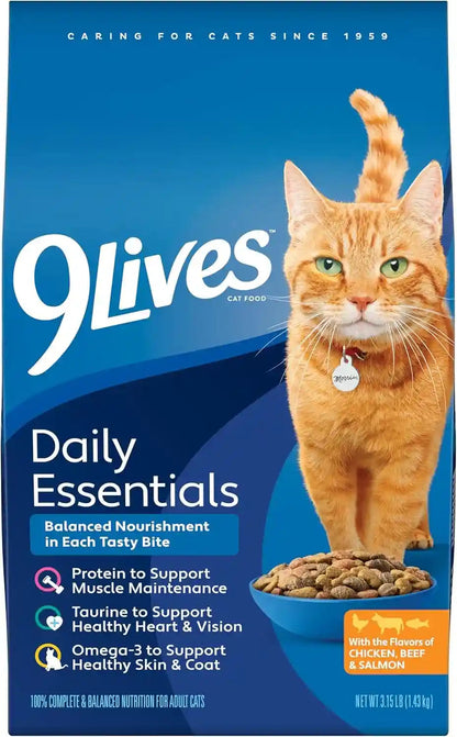 9Lives Daily Essentials Dry Cat Food, 28 Pound Bag10
