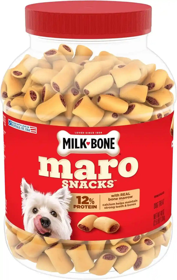 Milk-Bone Marosnacks Small Dog Treats with Real Bone Marrow, 40 Oz. Canister | Dog Treats with 12% Protein9