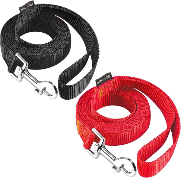AMAGOOD 6 FT Puppy/Leash, Strong Traditional Style with Easy to Use Collar Hook, Great for Small, Medium and Large Dogs (5/8In X 6 Ft, Purple)35