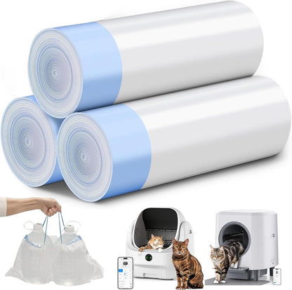 Automatic Litter Box, Self Cleaning Litter Box, Odor Control, 90L Capacity | Large with APP Control and Safety Sensor, Ellenpent, for Multiple Cats, Large Cat, with 3 Rolls of Garbage Bags10