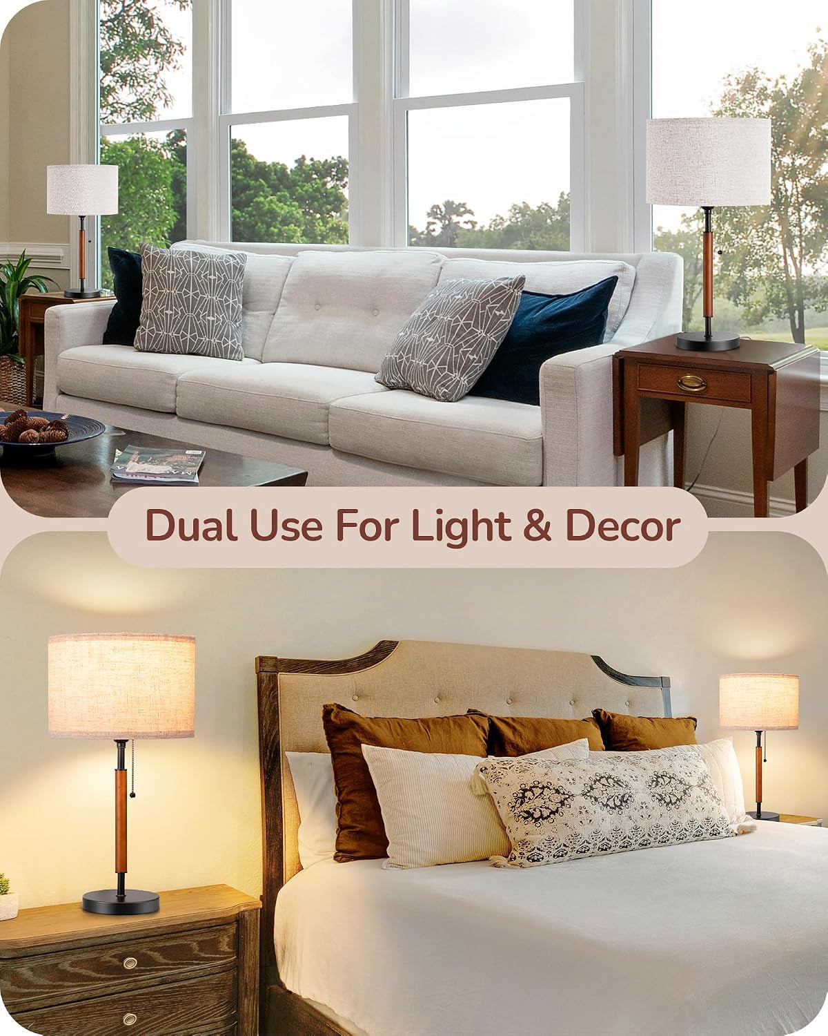 mid-century-table-lamp-set-of-2-pull-chain-switch-metal-base