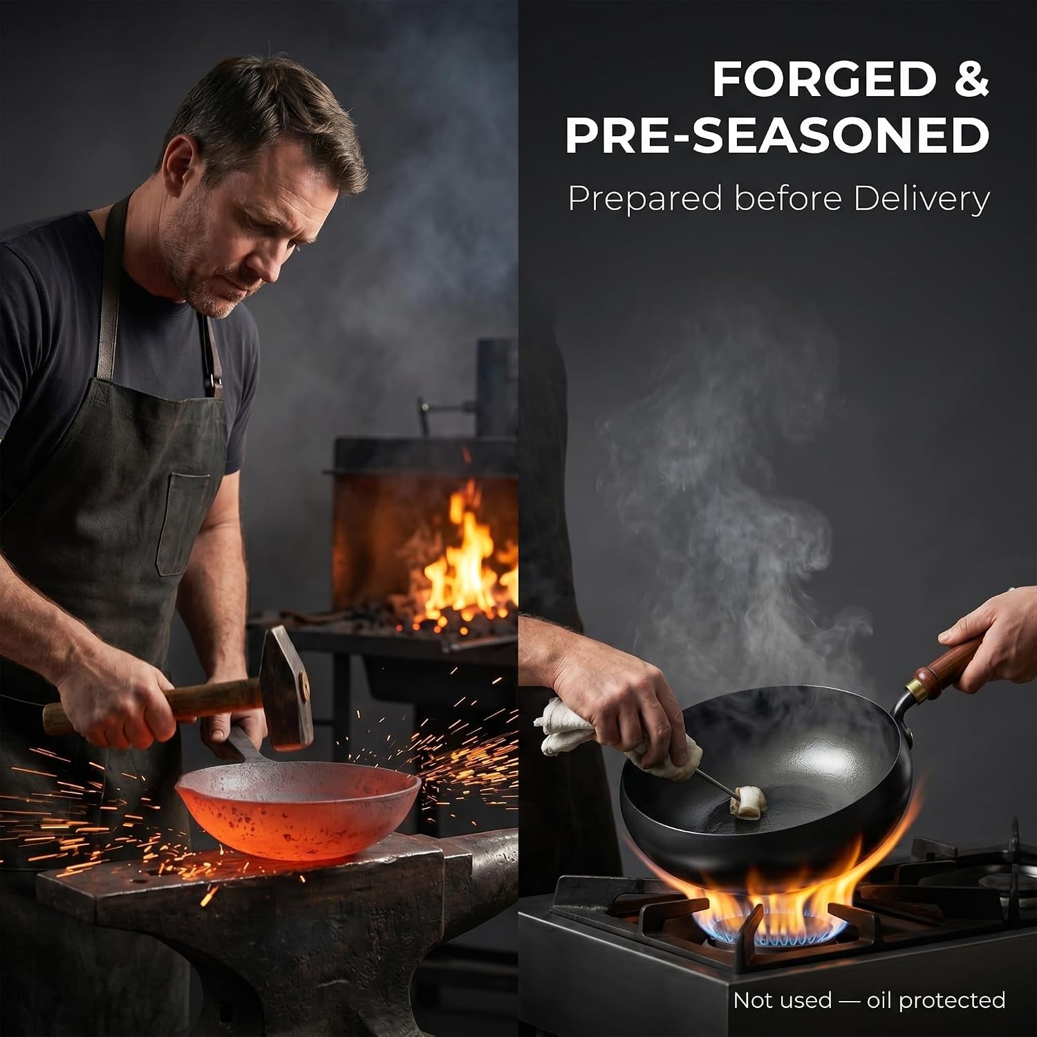 cast-iron-wok-japanese-cookware-with-lid-pan-cooking-thick-soup-hand-hammered-frying-pot-hotpot-mini-small-asian-non-stick-upgraded-sauce-steel-carbon-deep-enamel-skilletglass-lid-11in