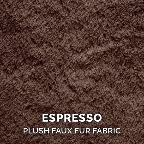 Furhaven Soft & Cozy Dog Bed for Medium/Small Dogs, Refillable W/ Removable Washable Cover & Liner, for Dogs up to 35 Lbs - Plush Faux Fur Bean Bag Style Ball Bed - Espresso, Medium5