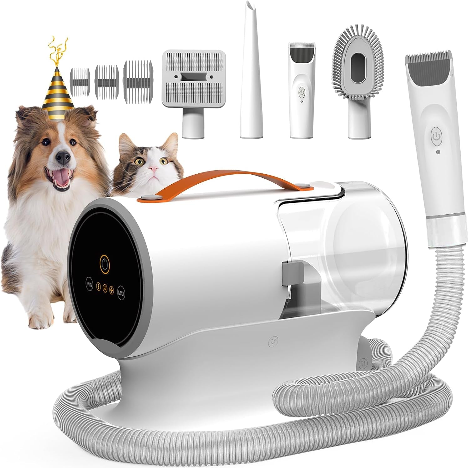 fixr-dog-grooming-vacuum-kit-with-clippers-12000pa-strong-suction-2l-large-dust-cup-low-noise-50db-5-in-1-pet-hair-trimmer-for-dogs-cats-shedding-home-grooming