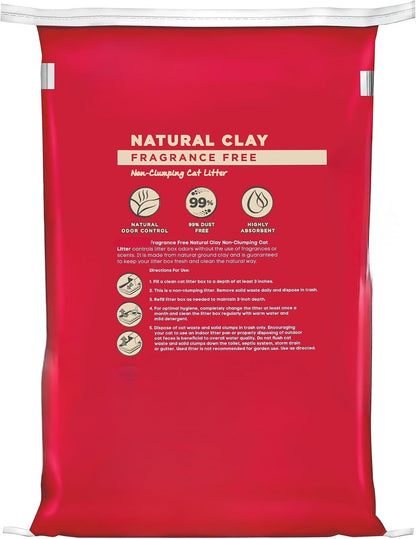 Non-Clumping Clay Cat Litter Unscented 11.34 Kg Bag | Unscented Formula, Non-Clumping, 25 Lb (11.34 Kg), Clay Litter, 1 Count5