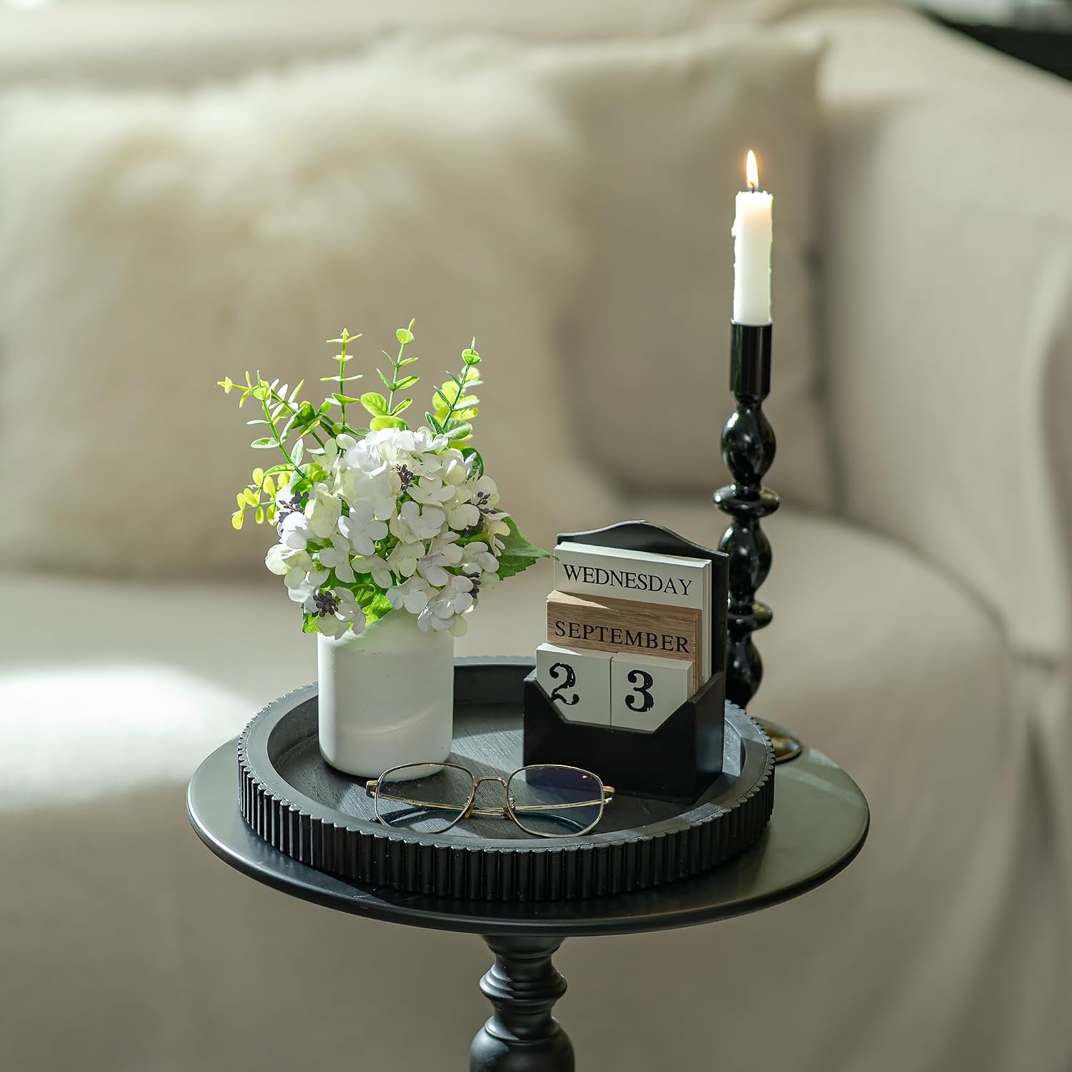 black-decorative-coffee-table-tray-scalloped-edge-12-round-wood-centerpiece-tray-ideal-for-living-room-entryway-table-kitchen-island-fits-modern-decor
