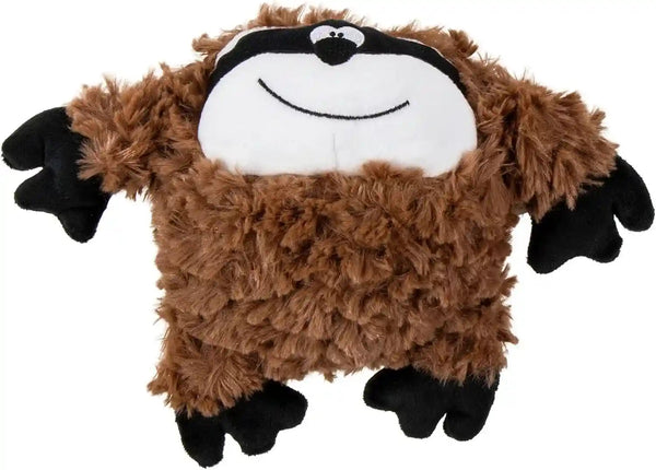 Godog Checkers Fat Rooster Squeaky Plush Dog Toy, Chew Guard Technology - White, Large11