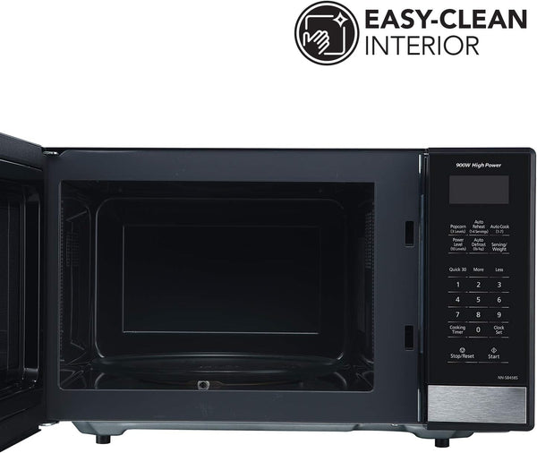 Panasonic NN-SB458S Compact Microwave Oven, 0.9 Cu.Ft., Stainless Steel/Silver4