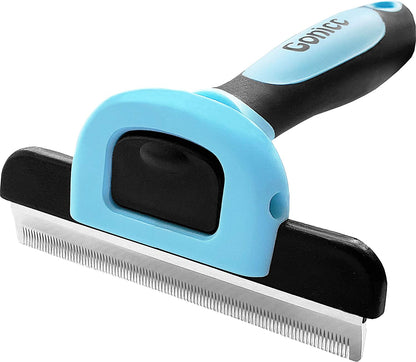 Gonicc PDT- 1001 Professional Pet De Shedding Comb Tool Blue | Effectively Reduces Shedding by up to 95%, Ideal for Short, Medium, Long Hair, Ergonomic Non-Slip Handles, Durable and Stable1