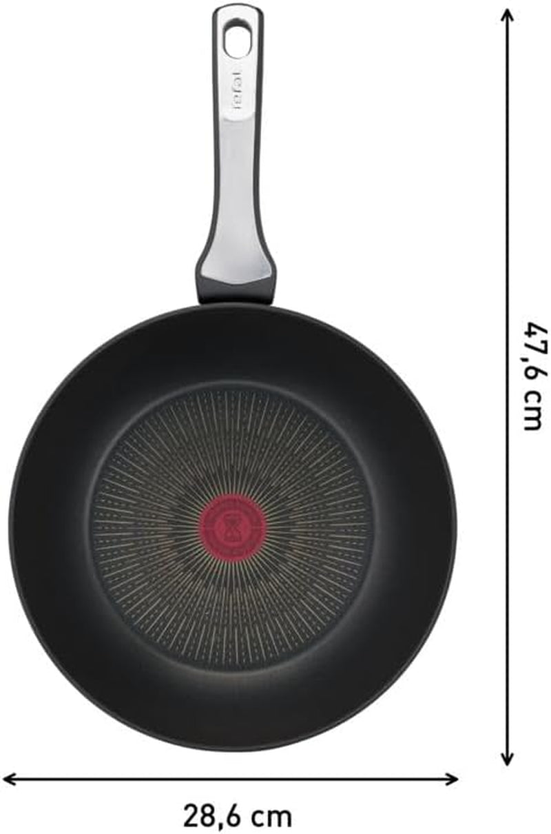 tefal-unlimited-on-premium-cookware-28-cm-wok-pan-uks-longest-lasting-non-stick-frying-pan-heat-indicator-induction-hob-compatible-dishwasher-safe-aluminium-black-g25919az