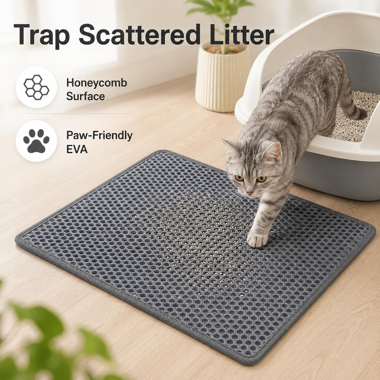 cat-litter-mat-21-x-14-inch-double-layer-eva-honeycomb-kitty-litter-trapping-mat-waterproof-urine-proof-non-slip-litter-box-floor-pad-easy-to-clean-scatter-control-mat-grey