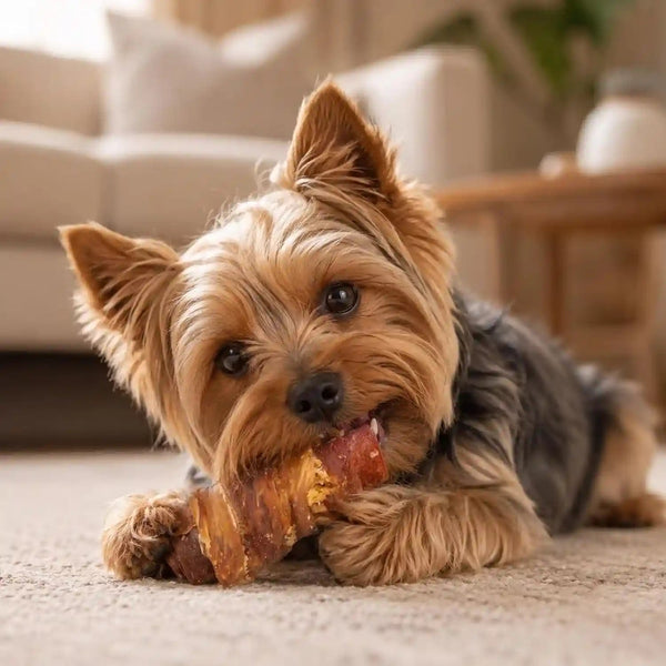 MON2SUN Dog Treats, 3 Inch Rawhide-Free Chicken, Duck & Beef Rolls,21.16 Oz | Easy-To-Digest Texture, Suitable for Small Dogs, Daily Reward Use, Made with Real Meat10