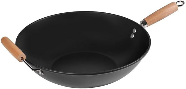 Carbon Steel Non-Stick Wok | Easy Clean, Hand Wash Recommended1