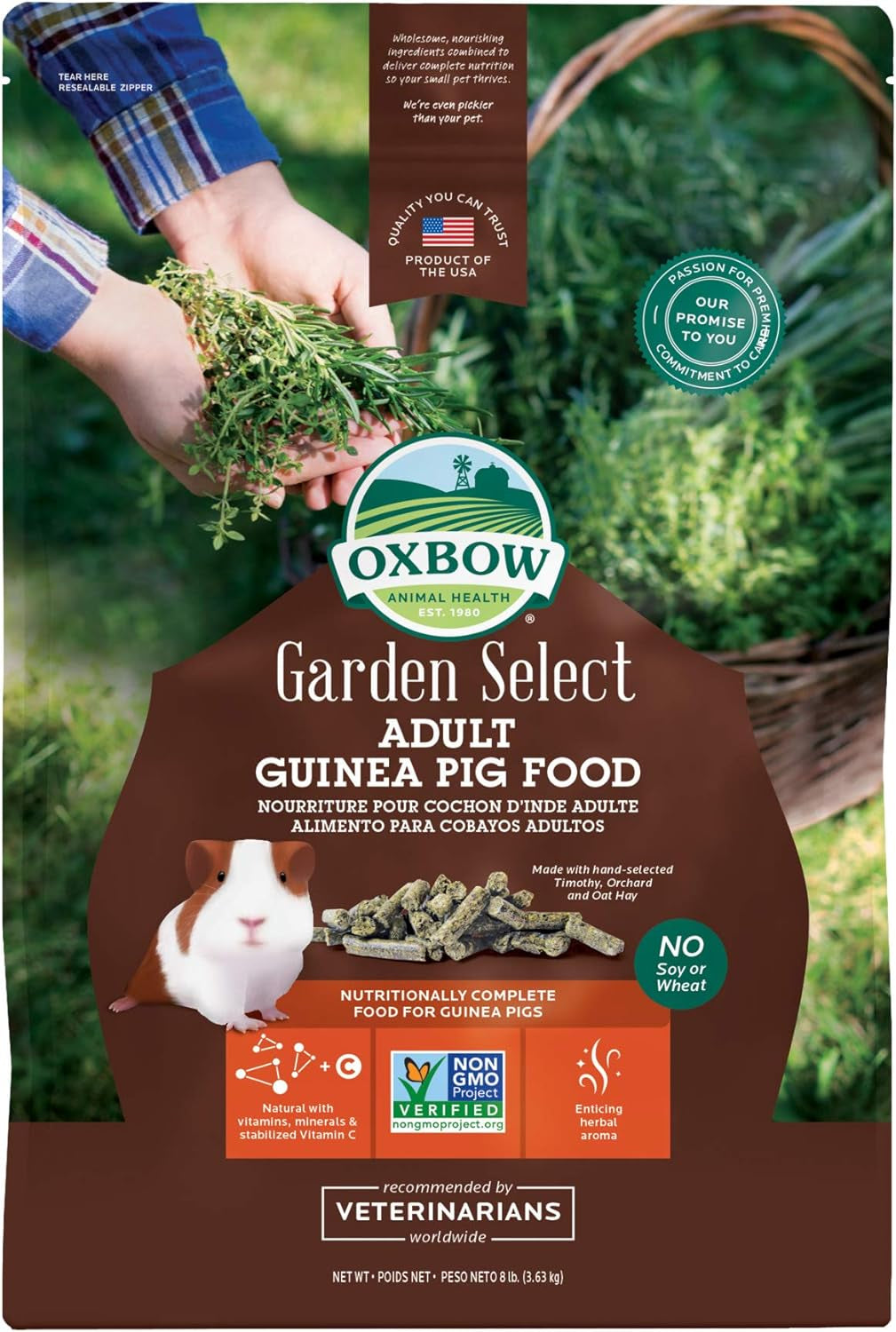 oxbow-garden-select-adult-guinea-pig-food-pellets-with-vitamin-c-8-lb-non-gmo-adult-guinea-pig-pellets-with-timothy-orchard-and-oat-hay-vitamins-and-minerals-high-fiber-made-in-usa